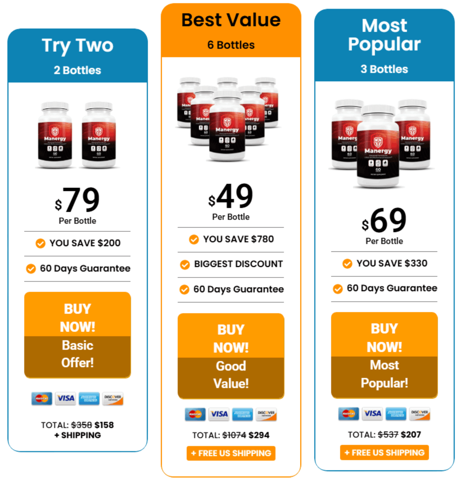 Manergy Pricing Image